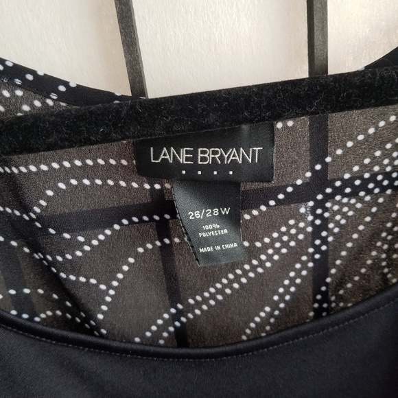Lane Bryant black and white blouse - Picture 5 of 8